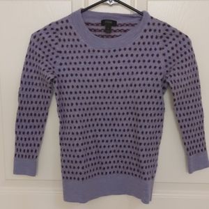J.Crew polka dot merino wool sweater